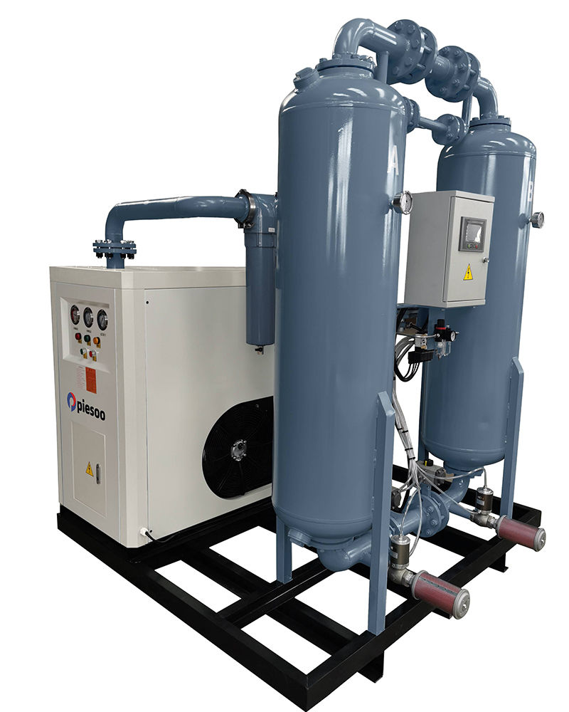 Micro heat regeneration combined dryer